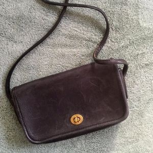 Vintage Coach Mini Shoulder Bag in Navy